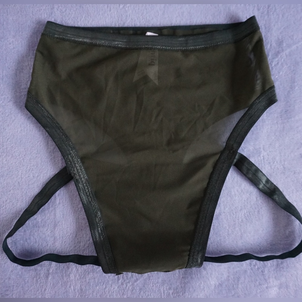 CantiqLA Boutique Mesh Livi Thong in Succulent Size S